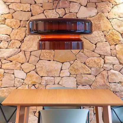 Organic Blown Glass Dome Pendant Light