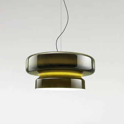 Organic Blown Glass Dome Pendant Light