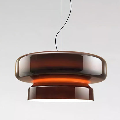 Organic Blown Glass Dome Pendant Light