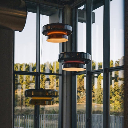 Organic Blown Glass Dome Pendant Light
