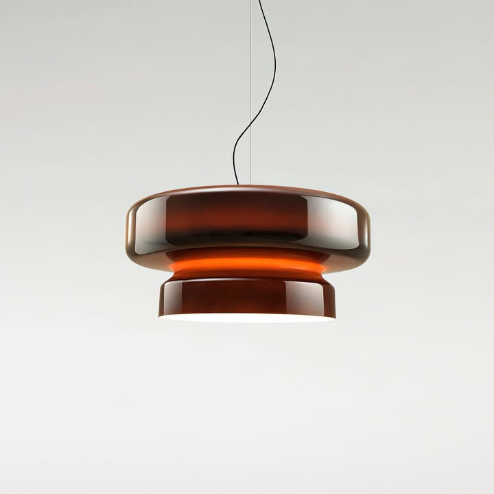 Organic Blown Glass Dome Pendant Light