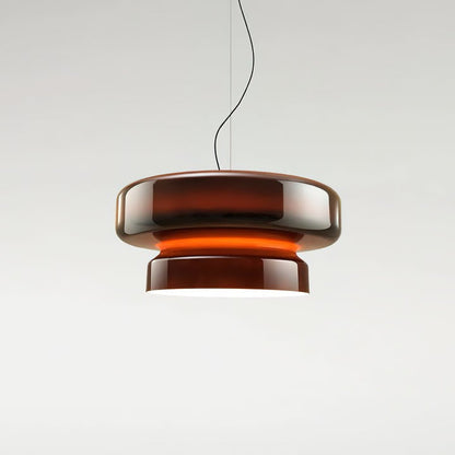 Organic Blown Glass Dome Pendant Light