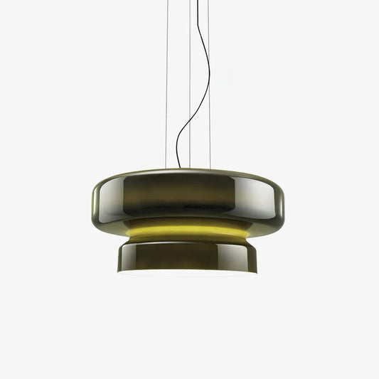 Organic Blown Glass Dome Pendant Light
