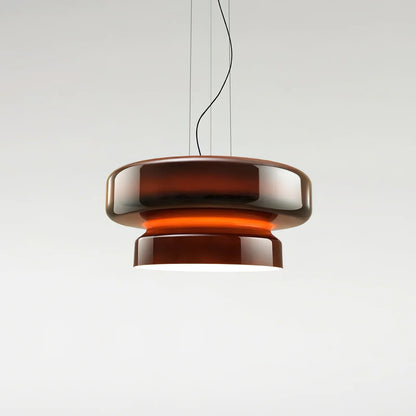 Organic Blown Glass Dome Pendant Light