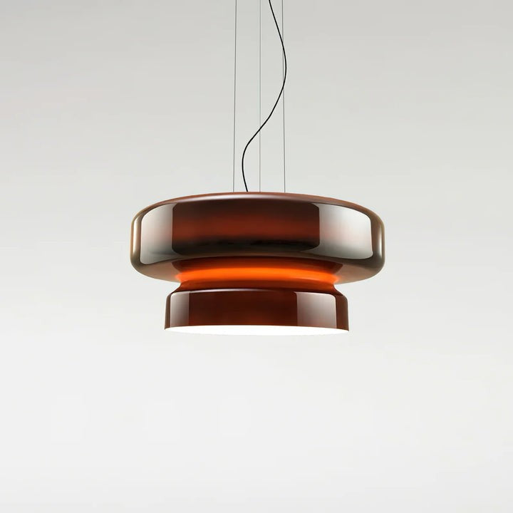Organic Blown Glass Dome Pendant Light