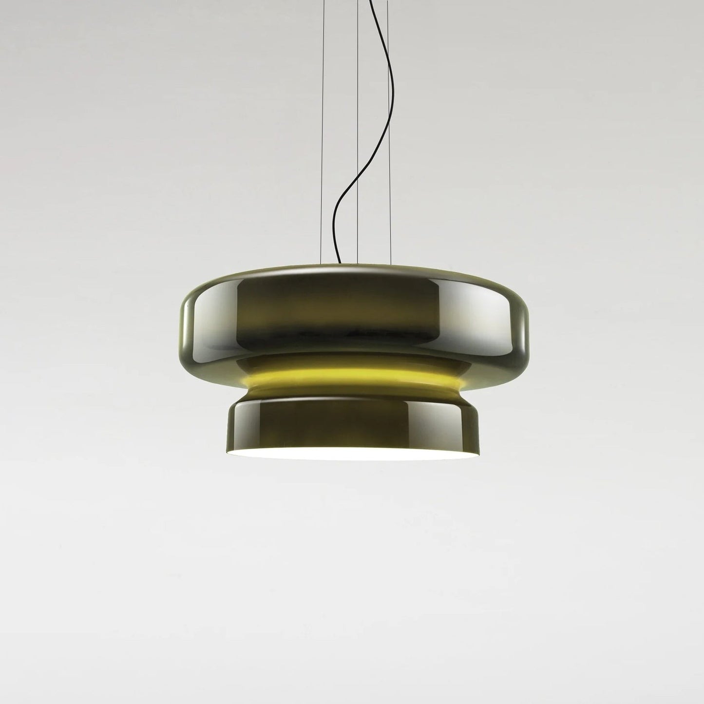 Organic Blown Glass Dome Pendant Light