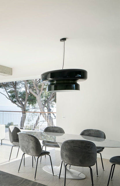 Organic Blown Glass Dome Pendant Light