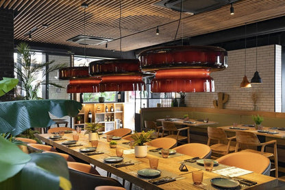 Organic Blown Glass Dome Pendant Light