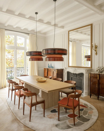 Organic Blown Glass Dome Pendant Light