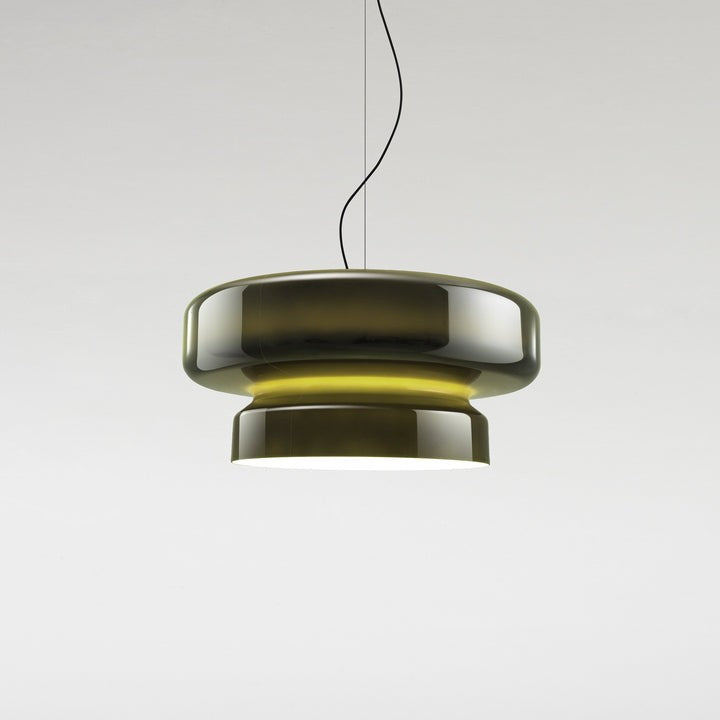 Organic Blown Glass Dome Pendant Light