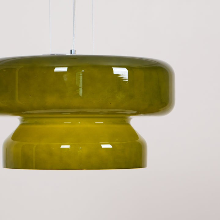 Organic Blown Glass Dome Pendant Light