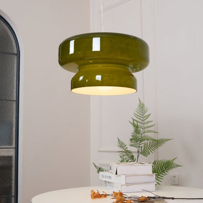 Organic Blown Glass Dome Pendant Light