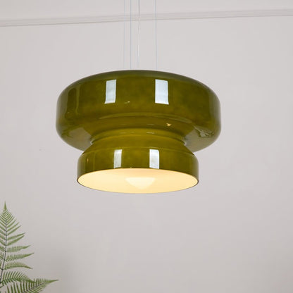 Organic Blown Glass Dome Pendant Light