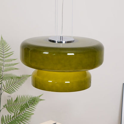 Organic Blown Glass Dome Pendant Light
