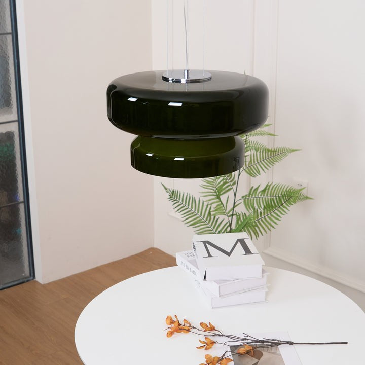 Organic Blown Glass Dome Pendant Light
