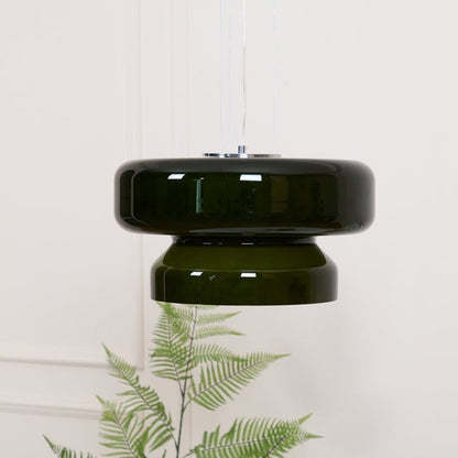 Organic Blown Glass Dome Pendant Light