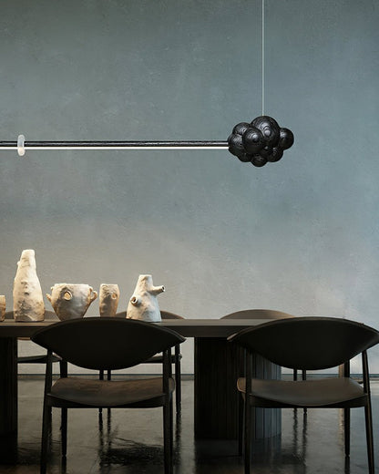 Organic Cloud LED Stick Chandelier