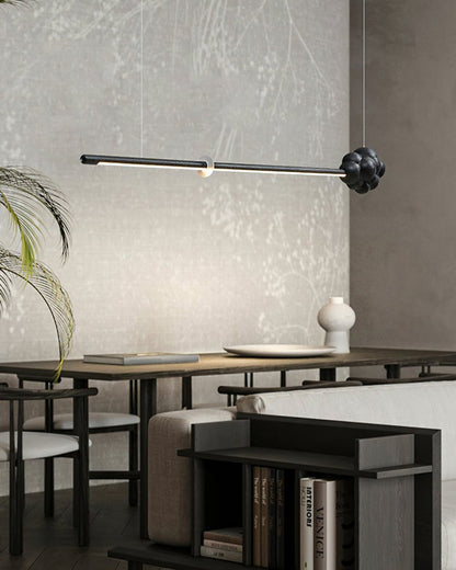 Organic Cloud LED Stick Chandelier