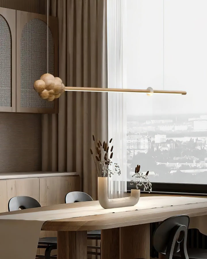 Organic Cloud LED Stick Chandelier