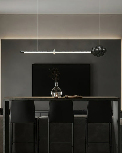 Organic Cloud LED Stick Chandelier