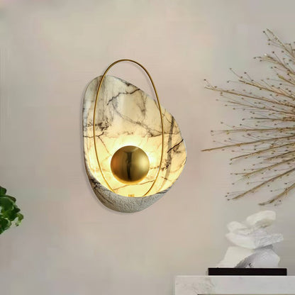 Organic Pearl-Shaped Wall Sconce