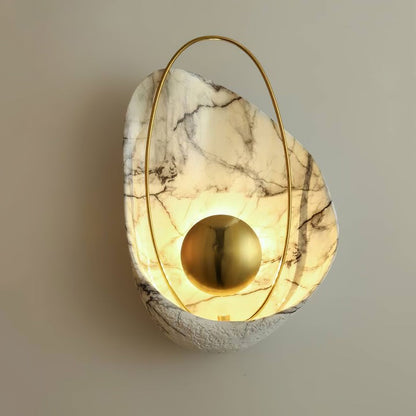 Organic Pearl-Shaped Wall Sconce