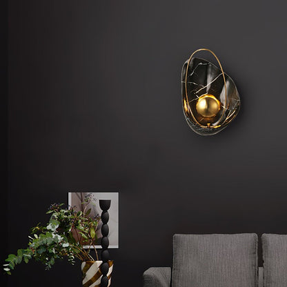 Organic Pearl-Shaped Wall Sconce