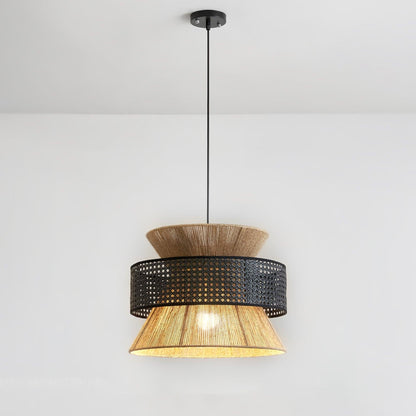 Organic Rattan Bamboo Pendant Light