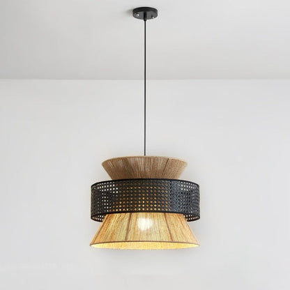 Organic Rattan Bamboo Pendant Light