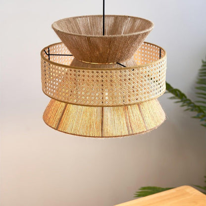 Organic Rattan Bamboo Pendant Light