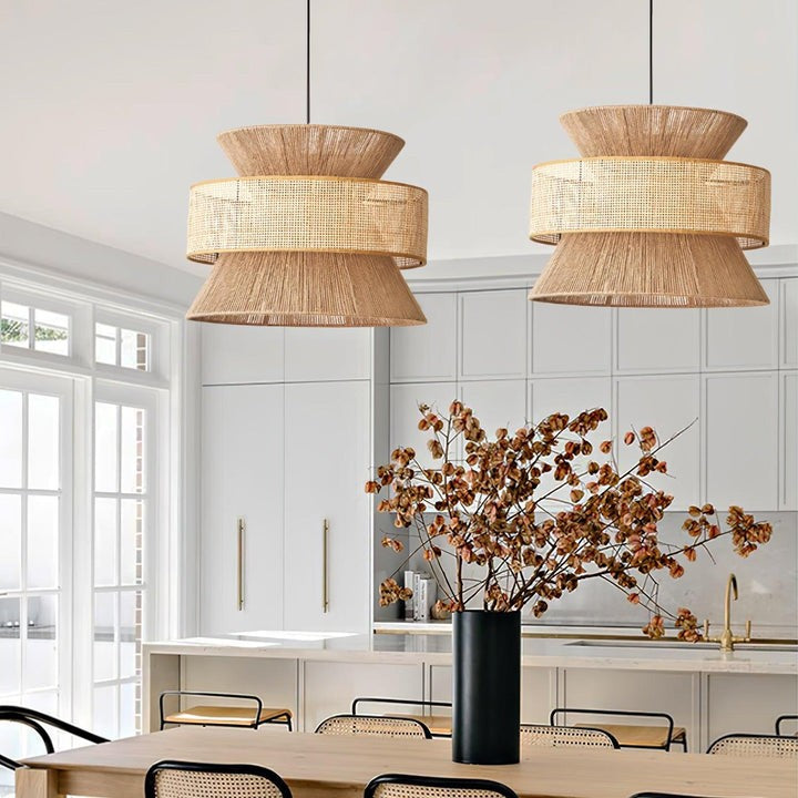 Organic Rattan Bamboo Pendant Light