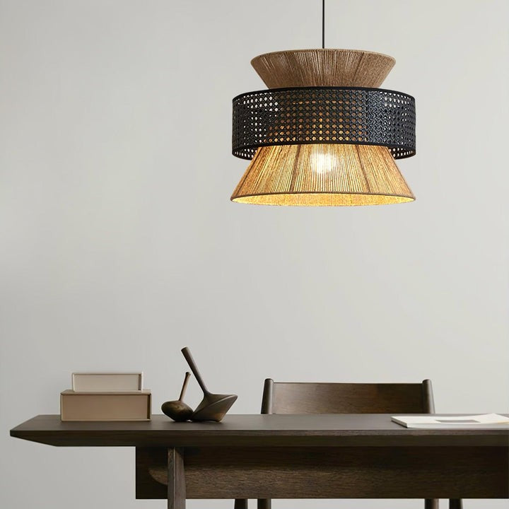 Organic Rattan Bamboo Pendant Light