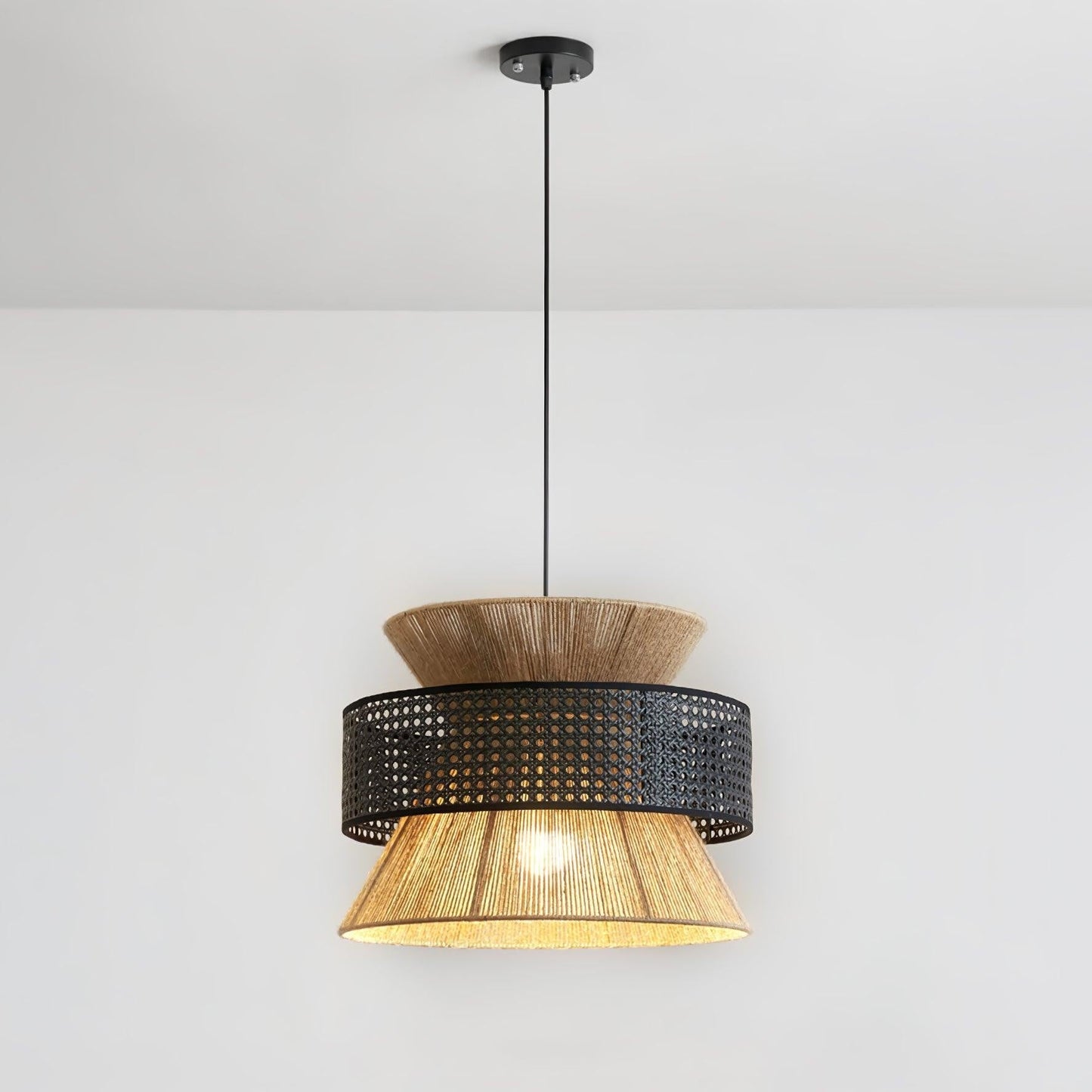 Organic Rattan Bamboo Pendant Light