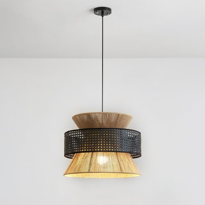 Organic Rattan Bamboo Pendant Light