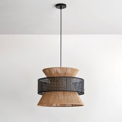 Organic Rattan Bamboo Pendant Light