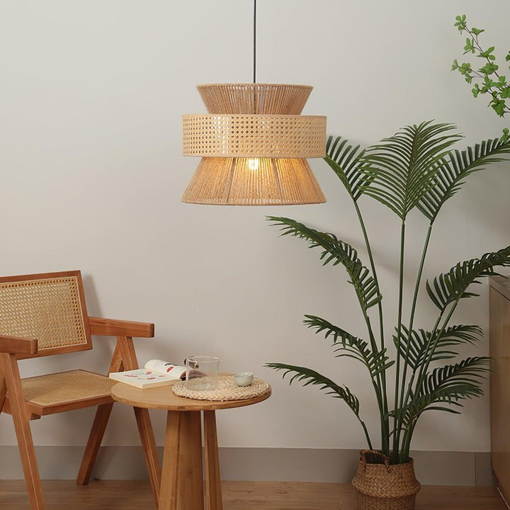 Organic Rattan Bamboo Pendant Light