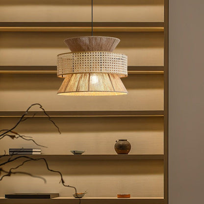 Organic Rattan Bamboo Pendant Light