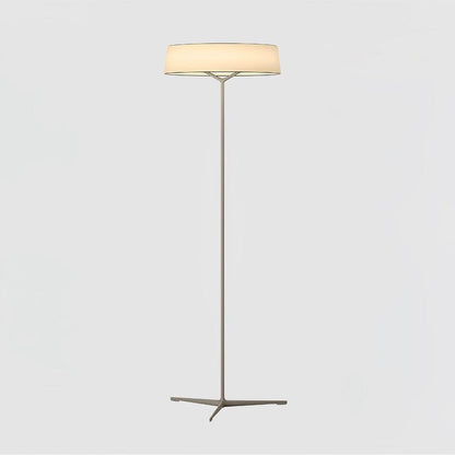Oriental Lantern LED Floor Lamp with Sleek Aluminum Stem