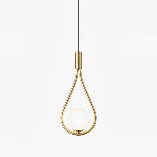 Pearl Glass Globe Pendant Light – 16cm Diameter