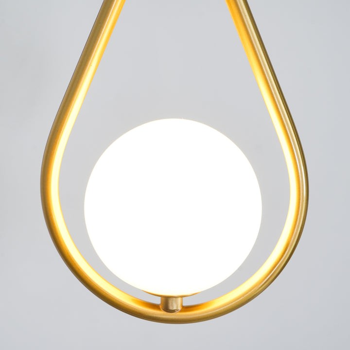 Pearl Glass Globe Pendant Light – 16cm Diameter