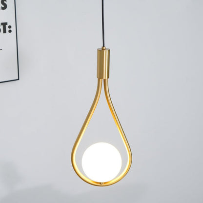 Pearl Glass Globe Pendant Light – 16cm Diameter