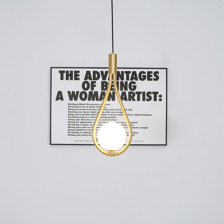 Pearl Glass Globe Pendant Light – 16cm Diameter