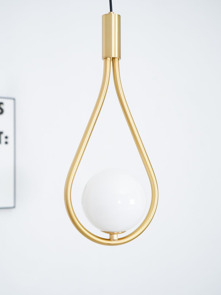 Pearl Glass Globe Pendant Light – 16cm Diameter