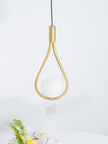 Pearl Glass Globe Pendant Light – 16cm Diameter