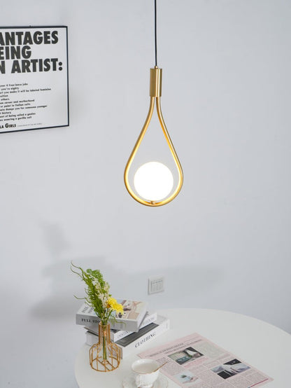 Pearl Glass Globe Pendant Light – 16cm Diameter