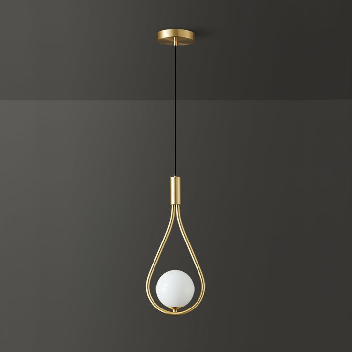 Pearl Glass Globe Pendant Light – 16cm Diameter