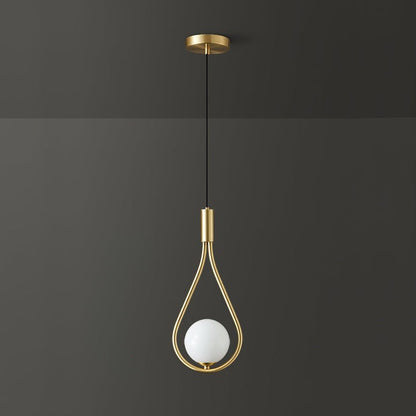Pearl Glass Globe Pendant Light – 16cm Diameter