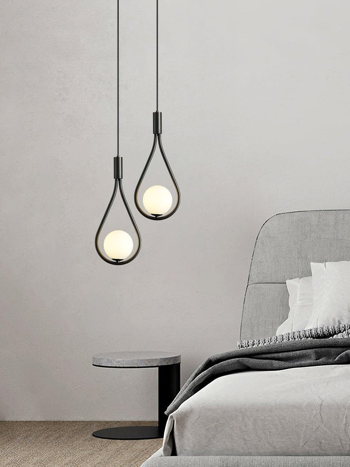 Pearl Glass Globe Pendant Light – 16cm Diameter