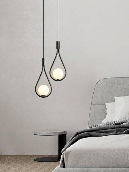 Pearl Glass Globe Pendant Light – 16cm Diameter
