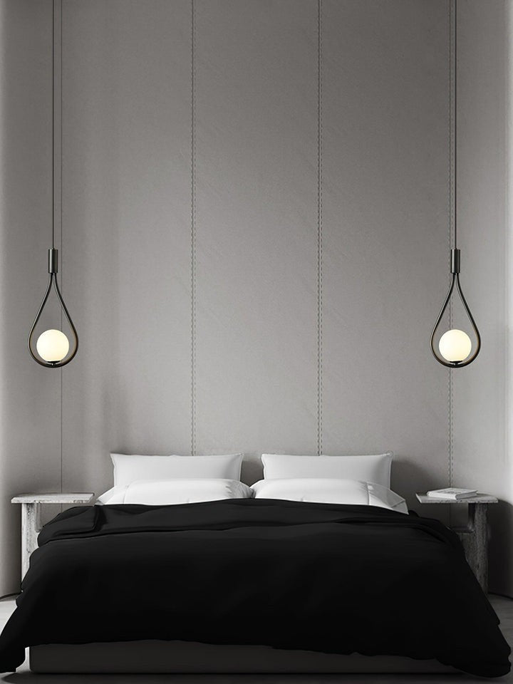 Pearl Glass Globe Pendant Light – 16cm Diameter